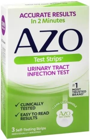 AZO UTI Home Test Strips for Urinary Tract Infections – 3 Count