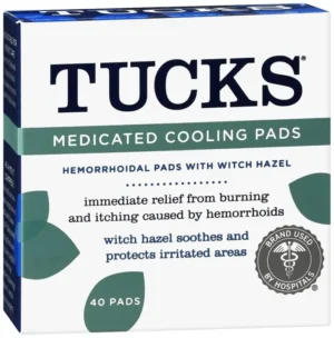 Tucks Witch Hazel Cooling Hemorrhoidal Pads – 40 Count