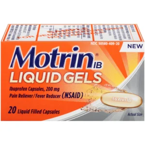 Fast Relief Ibuprofen Liquid Gel Capsules 200mg – 20 Softgels
