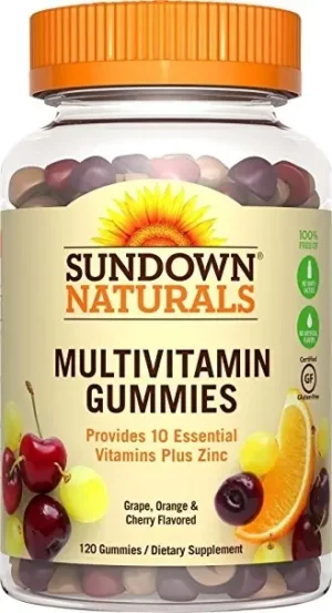 Sundown Naturals Adult Multivitamin Gummies – 120 Count