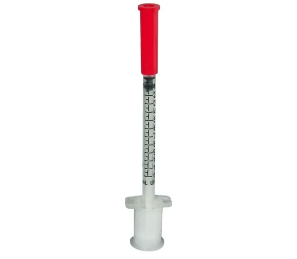 CarePoint Veterinary U-40 Insulin Syringes 29G 3/10cc with 1/2" Needle & Half Unit Markings – Pack of 10
