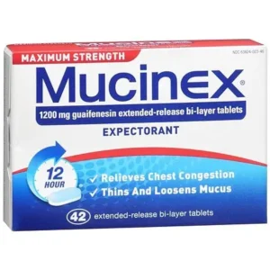 Mucinex Maximum Strength Expectorant Tablets – 42 Count