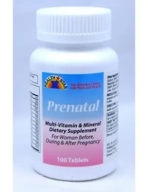 GeriCare HealthStar Prenatal Multivitamin & Multimineral – 100 Tablets