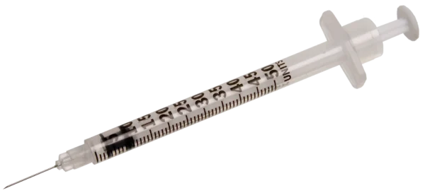 CarePoint U-100 Veterinary Insulin Syringes 29G 1/2cc with 1/2" Needle – Pack of 10