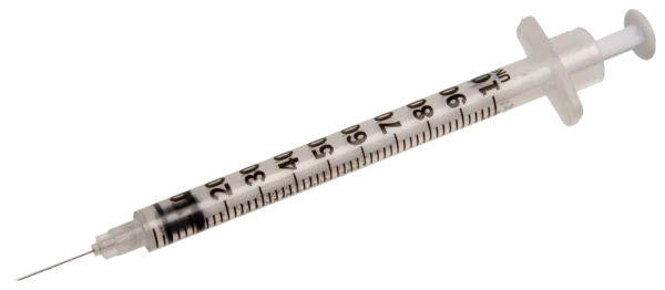 Carepoint Veterinary U-100 Insulin Syringe 29G, 1cc, 1/2" – Pack of 10